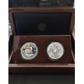 ###2019 Proof Krugerrand Mintmark & Lion Silver Coin Set###Just Released