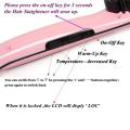 Fast Hair Straightener Electric Hair Brush Comb Magic straightener Brush LCD Display