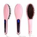 Fast Hair Straightener Electric Hair Brush Comb Magic straightener Brush LCD Display