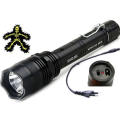 Rechargeable Metal Stun Gun With LED Torch