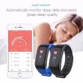 F1S Color Screen Fitness Tracker Blood Pressure Smart Bracelet Reminder