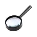 Black Straight-Shank Magnifying Glass Within 50mm