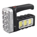 Solar Rechargeable Flashlight Outdoor Home Emergency LED Side Light Strong Light Searchlight