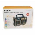 Retro Radio Fm/Am/Sw 3 Band Receiver Radio With Usb/Micro Sd Card And Auxiliary Slot,