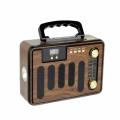 Retro Radio Fm/Am/Sw 3 Band Receiver Radio With Usb/Micro Sd Card And Auxiliary Slot,