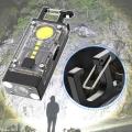 Solar Keychain Flashlight With Carabiner