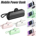 8000Mah Mini Power Bank. Type-C, Lightning And V8 Pins