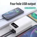 40000mah Power Bank With Four Usb Outputs And Flashlight Led