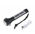 Solar Dual Usb Rechargeable Bright Flashlight Aluminum Alloy