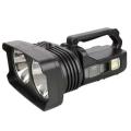 Double Light Multifunctional Outdoor  Rechargeable Powerful Led Searchlight  With Power Bank