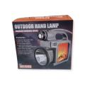 Solar Large Outdoor Handheld Light With Optional Colors Of White Light, Warm White Light, Red Light