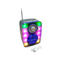 Rechargeable Rgb Bluetooth Mp3 Speaker With Fm/Am/Sw Radio Usb Port + Micro Sd Card Slot Auxiliary I