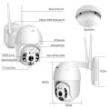 2.8-Inch 8Led Dual Light Source Wifi Dome Surveillance Camera V380 Pro App Hd