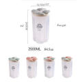 Storage Containers Food Storage Containers Set Four Grid Sealed Jar With Petals Lid Kitchen Pantry S