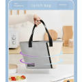 Insulated Lunch Bag/Outdoor Picnic Bag/Warmer Bag For Office Worker (Gray)
