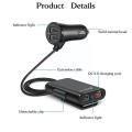 8A Usb Car Charger 4 Ports 40W With 1.8M Cable