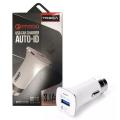 Cc-305 Car Charger 5V 3.0A Automatically Recognizes Usb