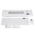 Hk6800 With Keyboard Film, Black/White, Ultra-Thin 2.4g Wireless Keyboard And Mouse Combo