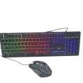 4-In-1 Gaming Rgb Set Wired Backlit Keyboard + Mouse + Headphones + Mouse Pad