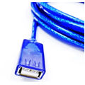 Usb 2.0 Transparent Blue Extension Cable 5M