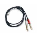 Stereo Cable 1.5M Type C Male To Dual 6.35mm Audio Y Splitter Stereo Cable