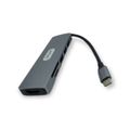 Card Reader And Hdmi Slot + Type-C Hub 6-In-1