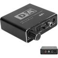 Digital To Analog Audio Hifi Converter With Toslink Tocoaxis