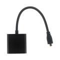 Usb Power Cord With Jack Hdmi To Vga Adapter Cable 1080P Video Converter