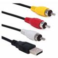 Usb To 3Rca Male Av Cable