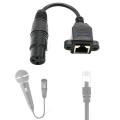 0.3M Xlr 3-Pin Female To Rj45 Cable Adapter