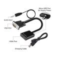 Vga To Hdmi Adapter+Aux+Usb Cable