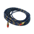 Od6.0 Blue Mesh Gold-Plated Optical Fiber Toslink Optical Fiber Audio Cable 10M