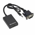1080P Hd Vga To Hdmi With 3.5mm Audio Adapter Cable Se-Cl01