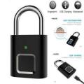 Anti-Theft Door Lock Smart Keyless Usb Rechargeable Fingerprint Padlock For Locker Travel