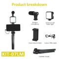 Stand Fill Light With Microphone Desktop Tripod Suitable For Smartphone Stand For Live Video