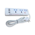 Power Socket 2 With Off Switch Button + 3 Usb Ports 2M Cable
