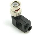 Solderless Right Angle Connector Bnc Plug For Cctv Cameras