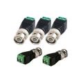 100pcs Green Terminal Bnc Male Connector To Dc Connector