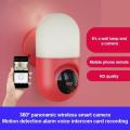 Smart Wall Lamp Night Vision Wireless Wifi Camera With Icam 365 App