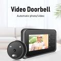 Digital Peeper Doorbell 2.4 Inch Screen Infrared Night Vision Electronic Door Eye Camera
