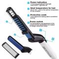 Men`s Multifunctional Straightening Brush And Curling Wand For Quick Styling Of Hair With Plump Flat