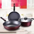 Non-Stick Pan, Frying Pan And Soup Pot Three-In-One