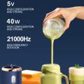 Portable Double Cup Rechargeable Blender 300ml 40W