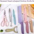 Colorful Non-Stick Kitchen Knife Set 8 Pieces