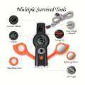 7 In 1 Emergency Survival Whistle: Outdoor Multi-Tool For Boating Kayaking Hiking Camping And more