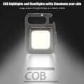 Cob Rechargeable Carabiner Keychain Light