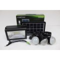 Solar Lighting Mini Kit ESK 8021 with SMD LED Light, 3 Light Bulbs and Solar Panel Solar Lighting