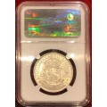 Ultra Scarce Key Date | 1927 S.Africa 2.5 Shillings NGC Certified AU53 | Lustrous and Attractive