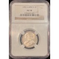 S. Africa: 1892 ZAR 1 Shilling NGC Certified AU58