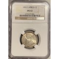 S. Africa: 1892 ZAR 1 Shilling NGC Certified MS62
